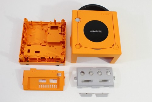 Nintendo GameCube Original Zubehör Hersteller Ersatz Hülle Case Spice Orange DOL-001 Alle Port Cover