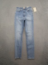 Universal Thread High Rise Skinny Light Wash Blue Denim Jeans Size 2R NEW