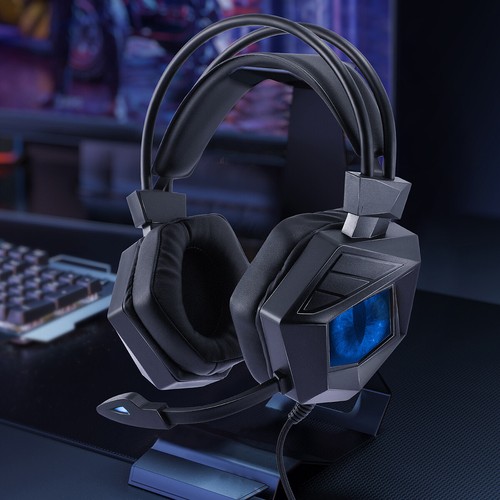 LED Auriculares con mic para juegos con cable de 3.5mm para PS4 PS5 PC Laptop US - Picture 57 of 59