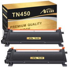 2PK TN450 Black Toner Compatible with Brother MFC-7460DN MFC-7860DW DCP-7065DN