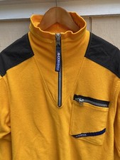 Vintage 90s Columbia Sport 1/4 Zip Fleece Pullover Jacket SZ L Hiking Sweatshirt