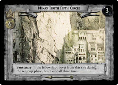 LOTR TCG ROTK Return O King MINAS TIRITH FIFTH CIRCLE 7U346 Foil M/GEM MINT