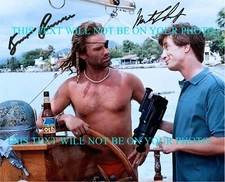 CAPTAIN RON CAST SIGNED AUTOGRAPH 8x10 RPT PHOTO KURT RUSSELL AND MARTIN SHORT