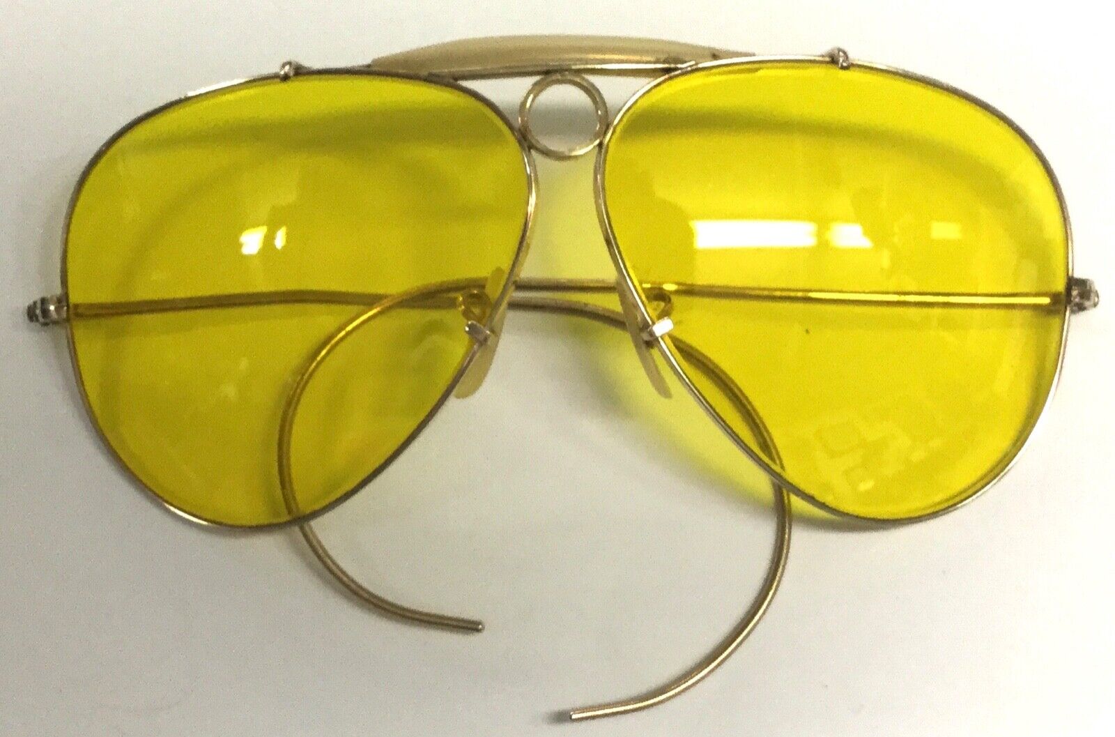 Vintage Ray Ban Bausch & Lomb Bullet Hole 1/10 12K GF Shooter Yellow  Sunglasses | eBay