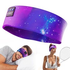 Headband Headphones Bluetooth 5.2 Headband Sleep Headphones with Ultra-Thin H...