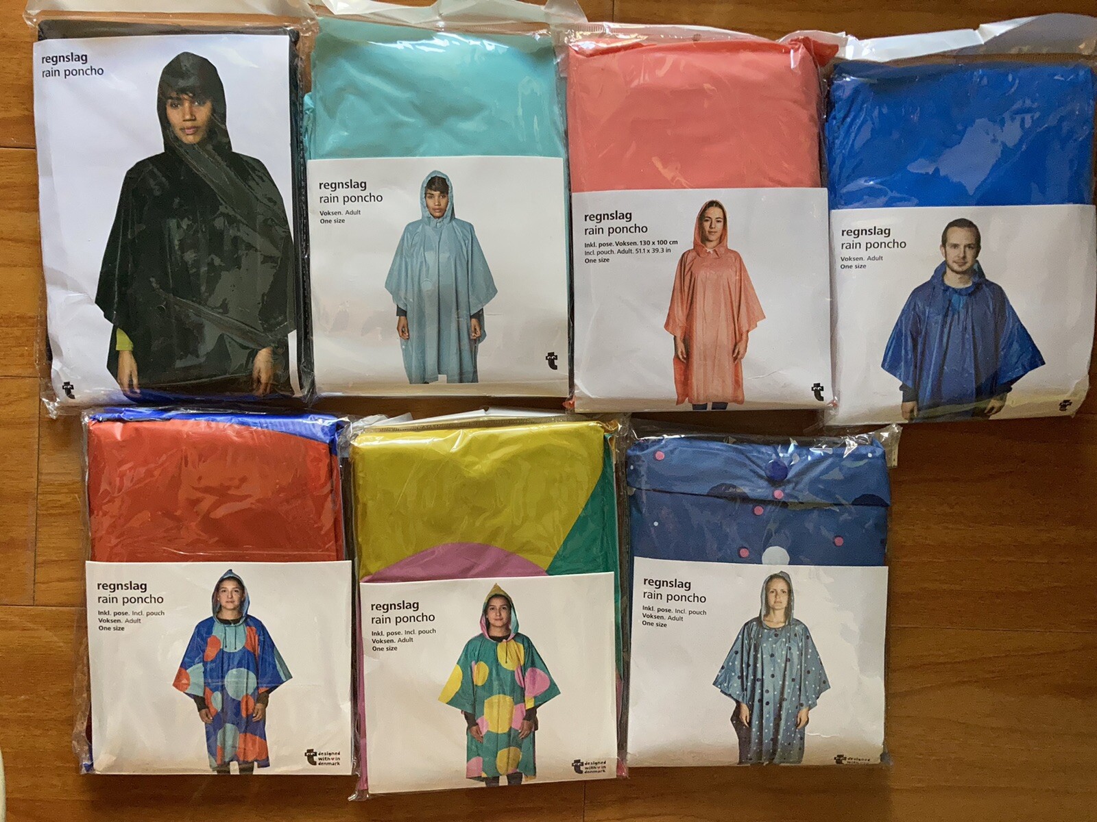 Waterproof Unisex Adult Rain Poncho with Carry Pouch - Only $10-image