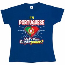 I'm Portuguese - What's Your Superpower? Womens Boyfriend Fit T-Shirt