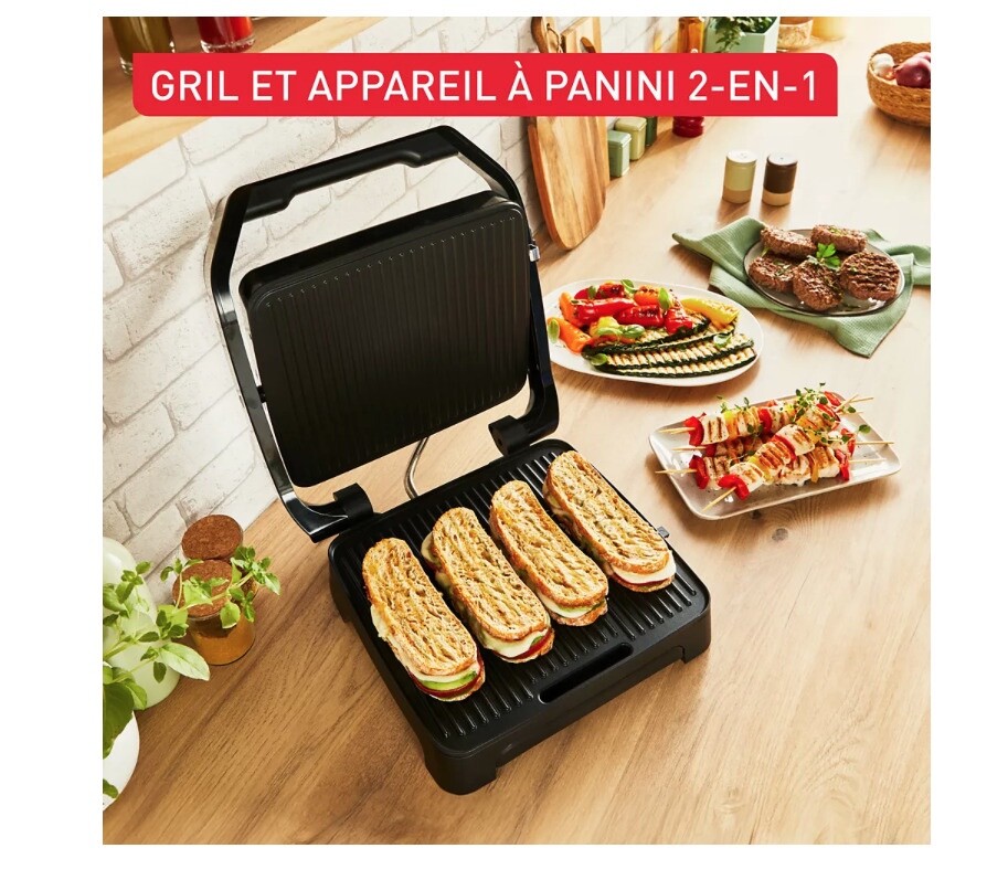 Grille légumes viandes poissons Tefal Grill Inicio Adjust électrique