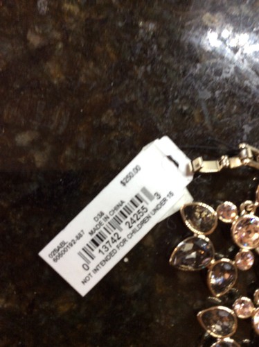 $250 GIVENCHY MULTI COLOR GOLD TONE STATEMENT NECKLACE #325 - Picture 5 of 6