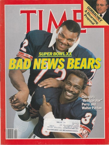 TIME MAGAZINE JANUARY 27, 1986 *THE CHICAGO BEARS*