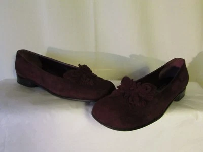 ballerines SONIA RYKIEL daim bordeaux 38,5 - Photo 1/4