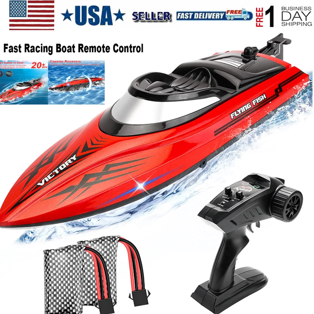 2.4Ghz 20km/h RC Racing Boat Remote Control Boat Fast RC Boats for Adults  Kid US