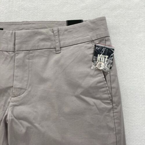 Kut from the Kloth Taylor Crop Trouser Pants Women's 6 Gray Stretch Fabric Chino - Picture 3 of 12