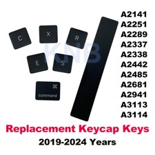 Replacement Keycap Black For MacBook Pro/Air A2141 A2289 A2179 A2337 A2442 A2681