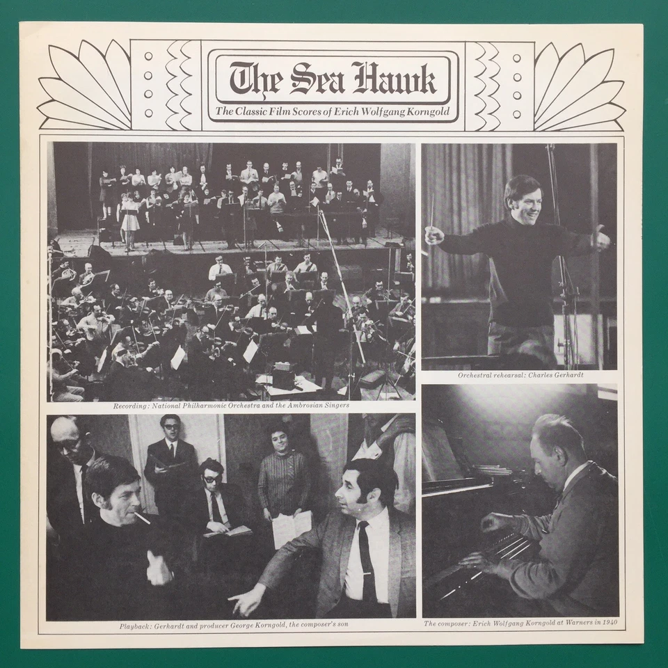 SEA HAWK (Classic Film Scores of Korngold) Soundtrack LP Robin Hood Kings Row EX - Image 4 of 4