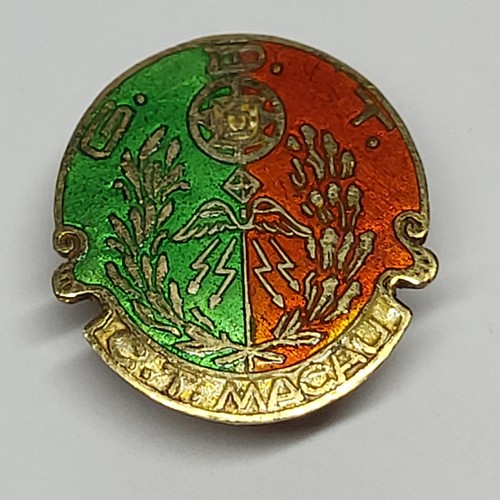 RARE 1940's MACAO Silver Badge Macau Post and Telegraph Workers Sports Group - Picture 2 of 12