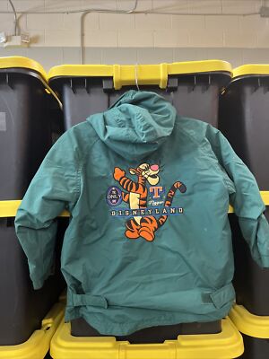 Kids Green Vintage Hooded Disney Tigger Jacket Sz S | eBay