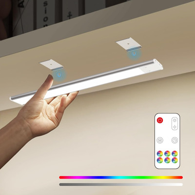 Under Cabinet Light, LED Closet Lights RGB Stick on Lighting Rechargeable Batter