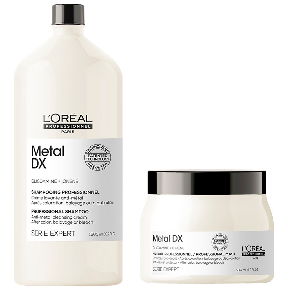 Loreal - L'Oréal Professionnel Serie Expert Metal DX Shampoo 1500ml + 500ml Mask
