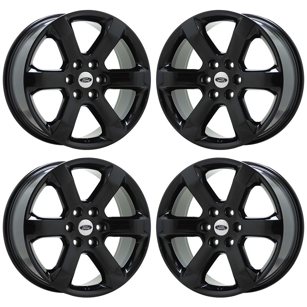 Image of 20" Ford F150 Truck Gloss Black wheels rims Factory OEM set 4 10347