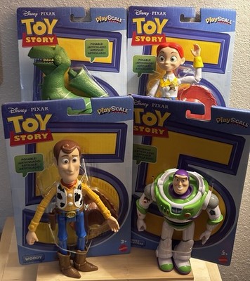 Toy Story 5 Mattel PlayScale Figure Lot Woody Buzz Lightyear Jessie Rex NEW
