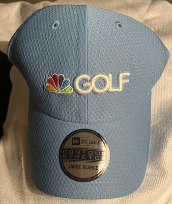    NEW ERA NBC Men Sports TV Golf Hat   Blue FITTED Performance Cap Large  