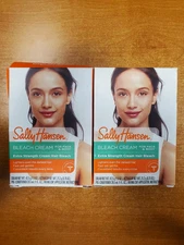 2 Boxes: Sally Hansen Extra Strength Bleach Cream Complete Kit Body/Face