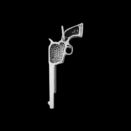 Colt Revolver Anhänger, 925 Sterlingsilber Anhänger, Pistole Anhänger, Pistole... - Bild 3 von 3