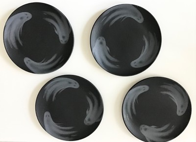 GHOST HALLOWEEN PLATES SET OF 4 MESA BRASIL | eBay