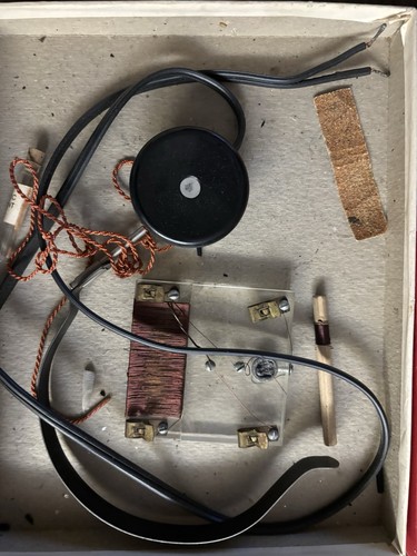 RADIOCRAFT #3 antico set radio cristallo con scatola Crafton �� Waseca Minnesota raro - Foto 2 di 5