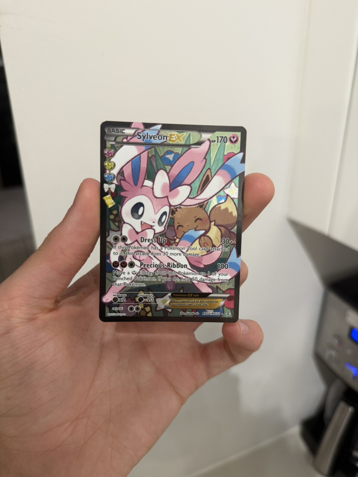 NEAR MINT Pokémon TCG Sylveon EX Full Art RC32-32 Generations Radiant Collection