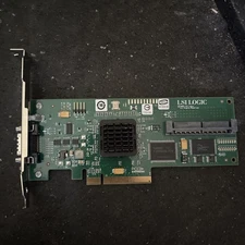 LSI Logic SAS3442E-R PCI Express SATA / SAS Controller Card 3Gb/s per port