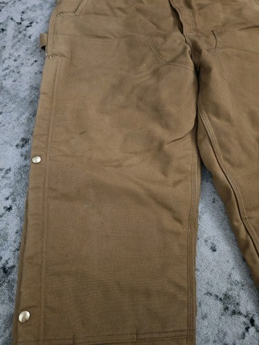 Carhartt Heavy Insulated Bibs Loose Fit Overalls Mens Size Large Tall OR4393-M - Picture 5 of 21