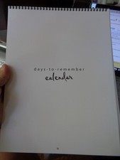 Stampin' Up Days-To-Remember Calendar Blank