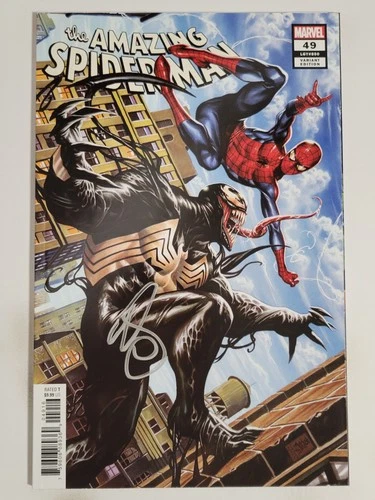 Amazing Spider-man #49 Marvel 2020 NM 9.4 Signed by Mark Brooks Variant w/COA