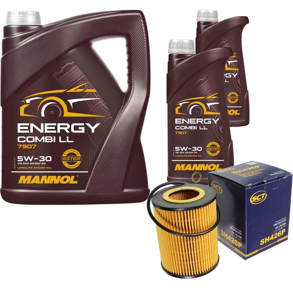 SCT Inspektionspaket 7L Mannol Energy Combi LL 5W-30 FüR BMW 3Er Cabriolet E46-image