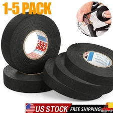 1/5x 15M Heat-Resistant Flame Retardant Tape Adhesive Cloth Tape for Car Harness