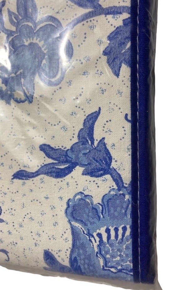 WENKO Wenselaar Germany Titanium Ironing Pad Blanket Blue Floral Cotton NEW