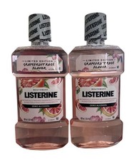 Listerine Limited Edition Grapefruit Rose Flavor Zero Alcohol 500ml Ea. 2 Pack