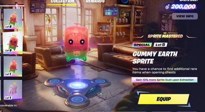  Level 5 Gummy Earth Sprite Mastered (You Keep it) Fortnite Chapter 7 Season 3
