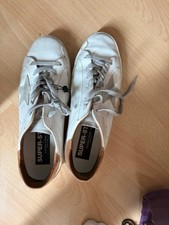 Golden Goose Hi Star Sneaker White With Silver Star, EU Size 39, UK6