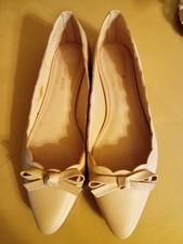 Women's Kate Spade Elent Ballet Flats Scalloped Pink 8m New.