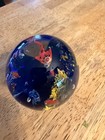 MURANO Style Ocean in Glass Art Paperweight Aquarium Sting Ray Fish Excellent — photo 2