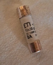 Zylindrischer Sicherungseinsatz PV 10x38mm 8A gPV 1000V DC 30kA