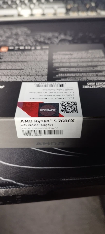 AMD Ryzen 5 7600x Processor (4.7 GHz, 6 Cores, LGA 1718/Socket AM5) NEW! - Image 2 of 3