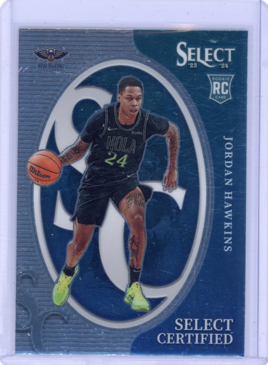 Jordan Hawkins 2023-24 Select Certified RC #17 New Orleans Pelicans
