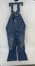 Liberty Overalls Men's 38 x 30 Bibs Denim Carpenter Farm Cotton Work Thrashed