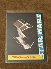 Tie Vader's Ship 1977 Star Wars Wonder Bread Card #16