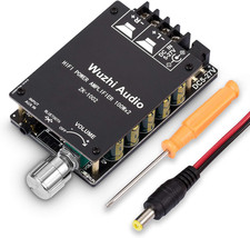 200W Bluetooth 5.0 Power Amplifier 2 Channel Hi-Fi Stereo Audio Amp Home Desktop