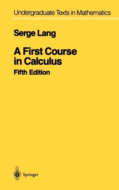 A First Course in Calculus by Serge Lang (Hardcover, 1998) - Image 7